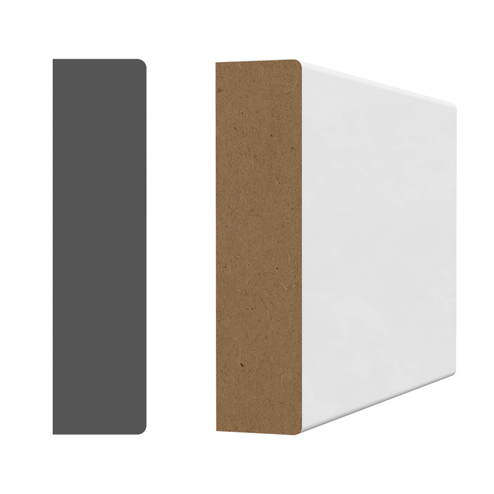 Cadrage en MDF avec apprêt blanc 5/8'' x 2-1/2'' x 8' 