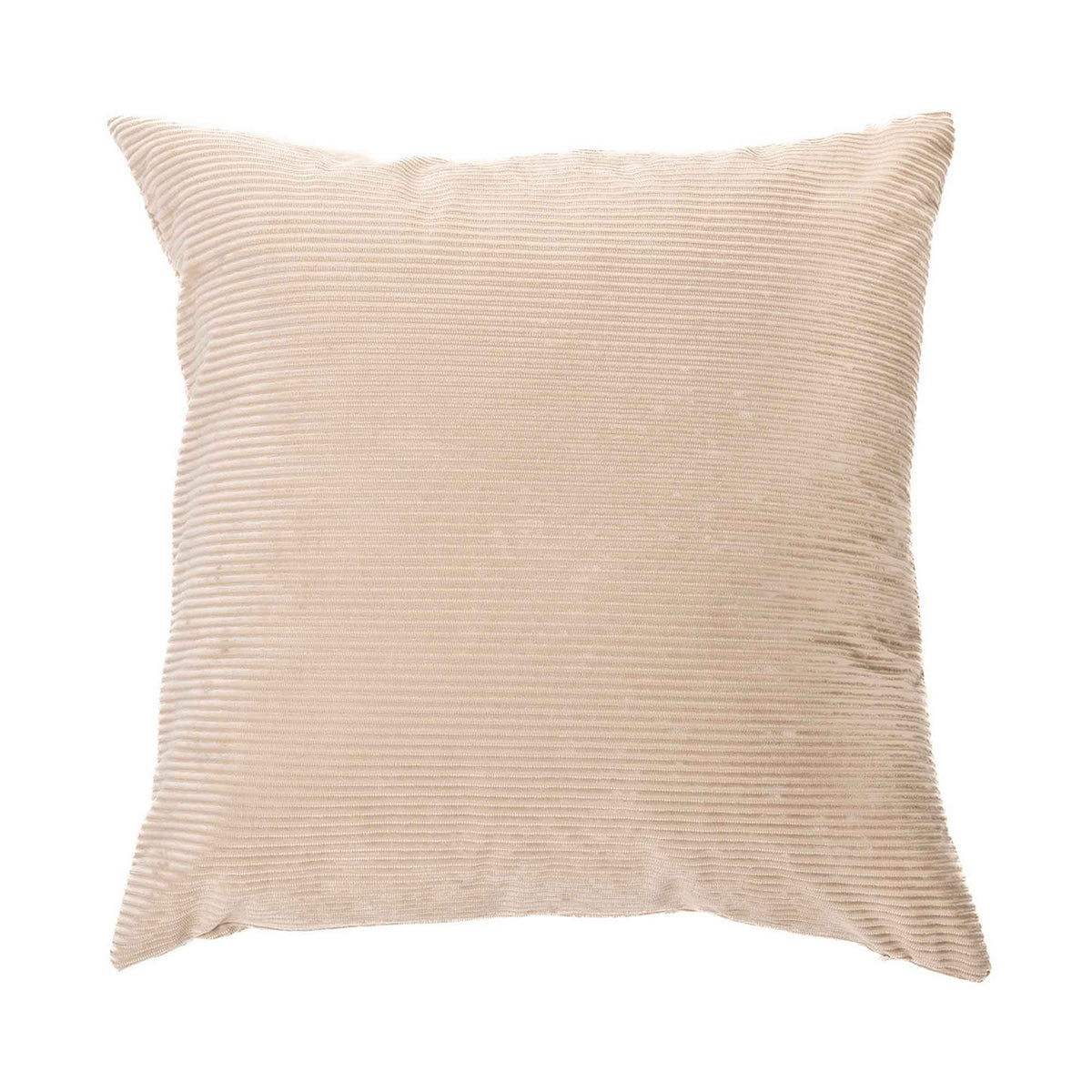 Coussin Corduroy en velours côtelé de 18&quot; x 18&quot;, naturel