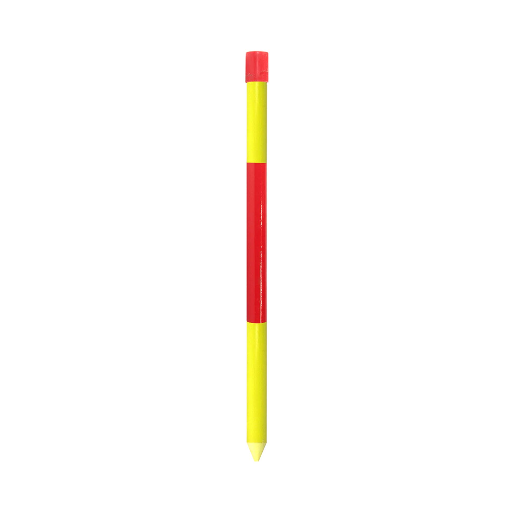 Balise jaune et rouge ultra robuste, 5/8" x 72"