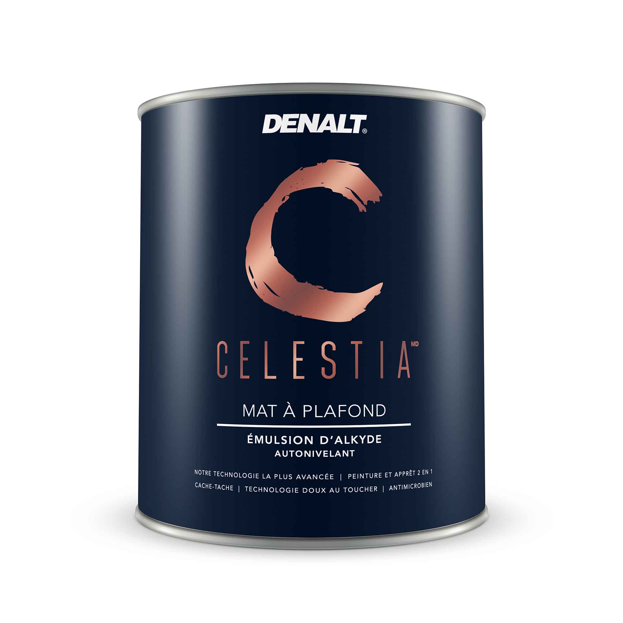 Peinture et apprêt à plafond Celestia 2 en 1 blanc mat naturel, 927 ml