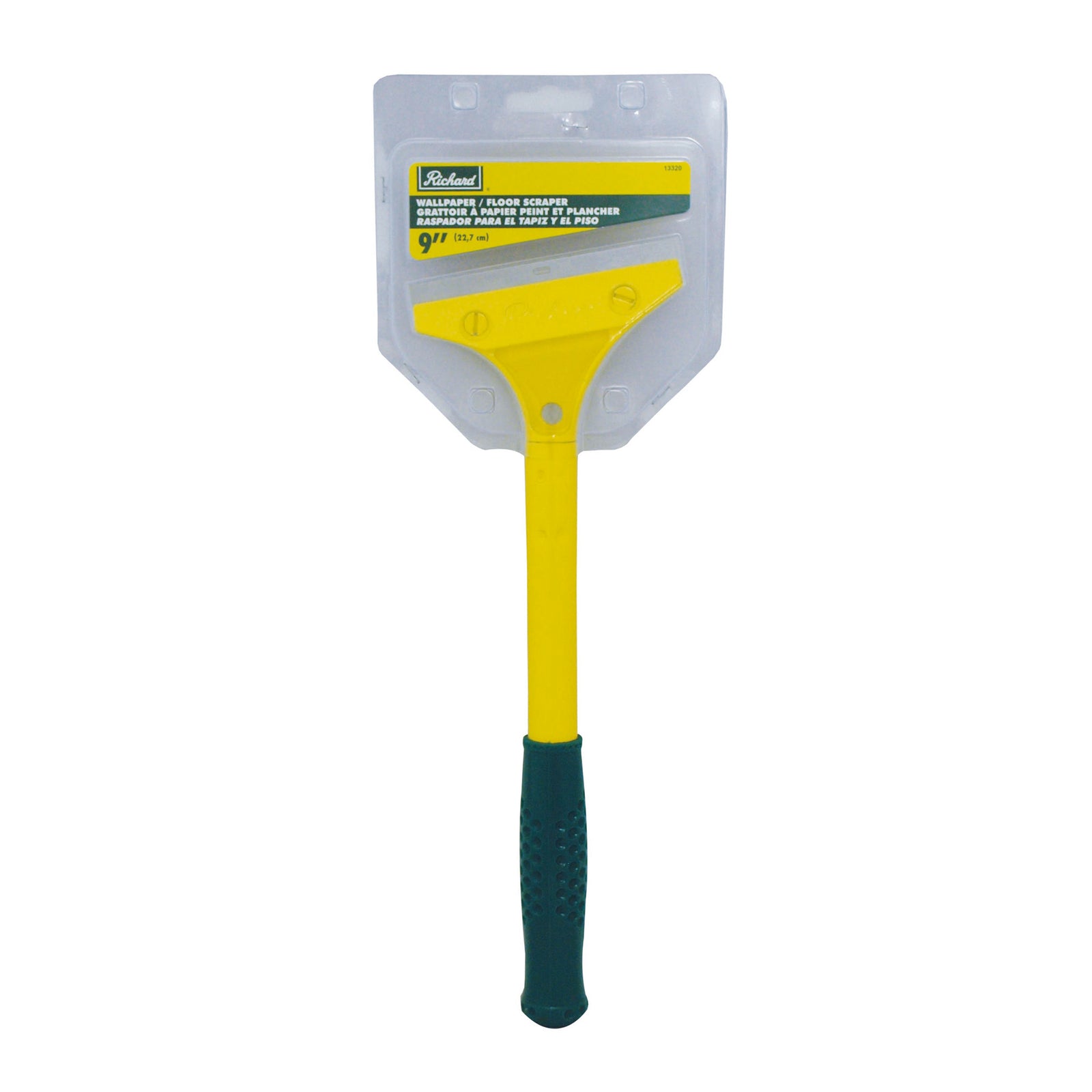 Grattoir à papier peint et plancher de 9'' avec lame de 4''