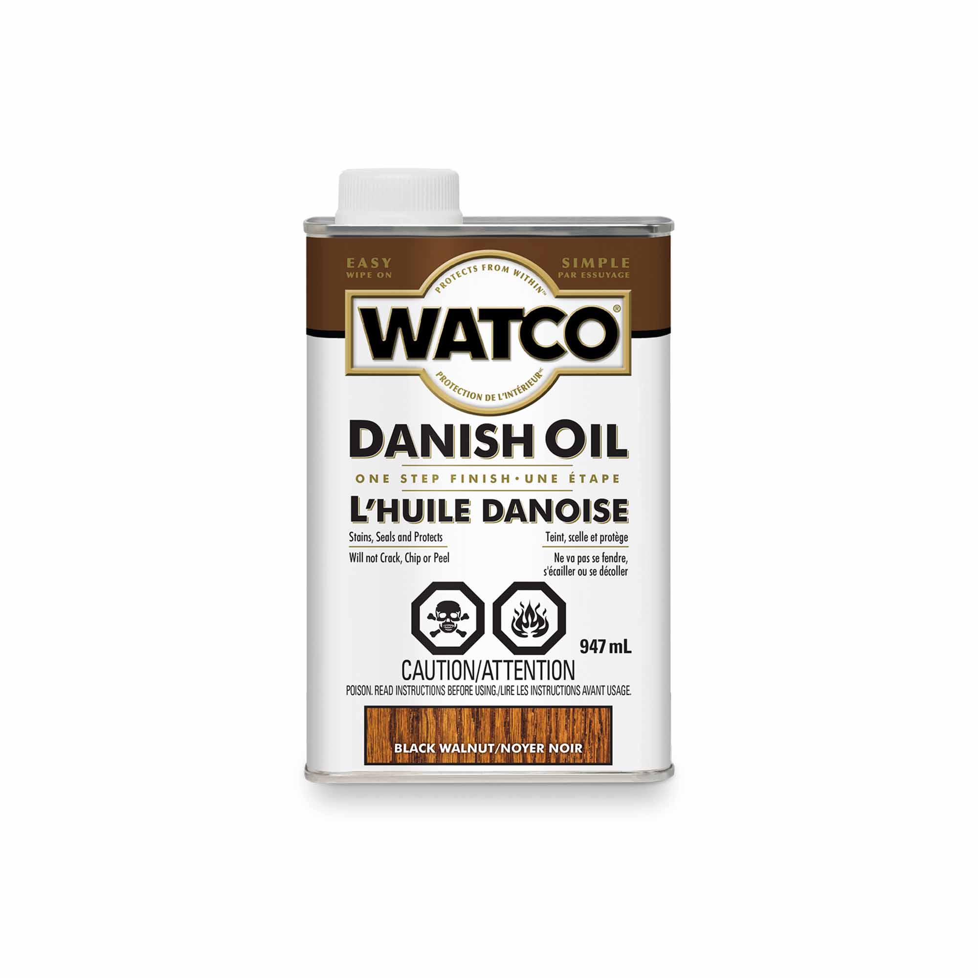 Watco huile Danoise noyer noir, 947 ml