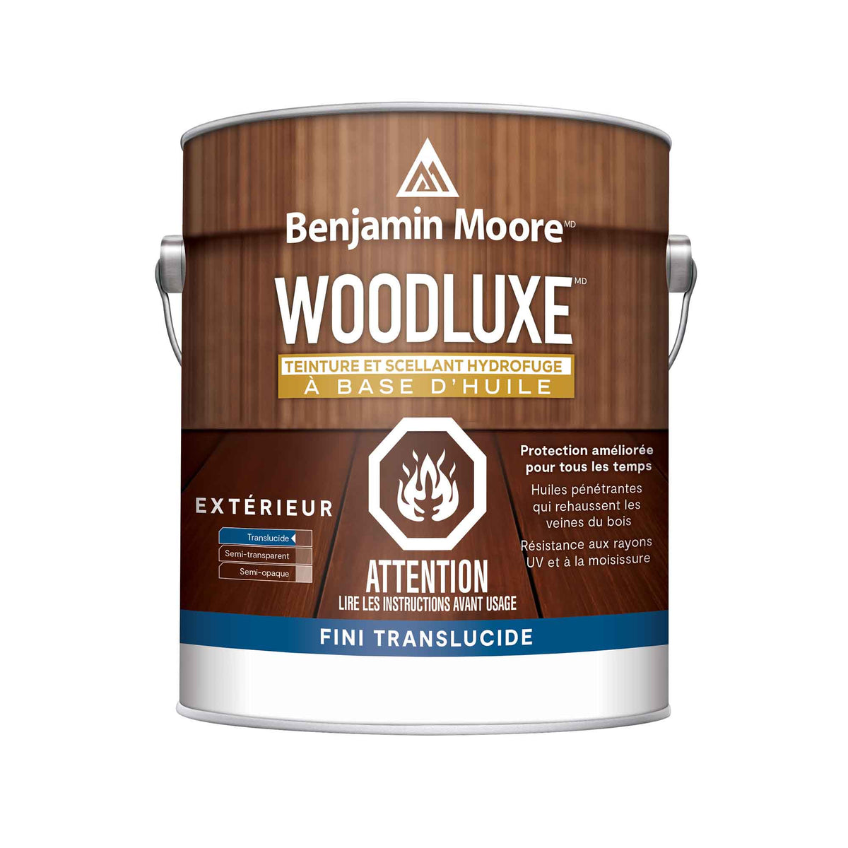 Teinture et scellant hydrofuge Woodluxe translucide teck, 3,79 L