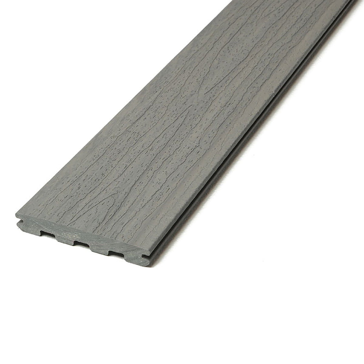 Plancher de composite rainuré gris Ridgeline Trailhead, 7/8&quot; x 5-1/2&quot; x 20&#39; 