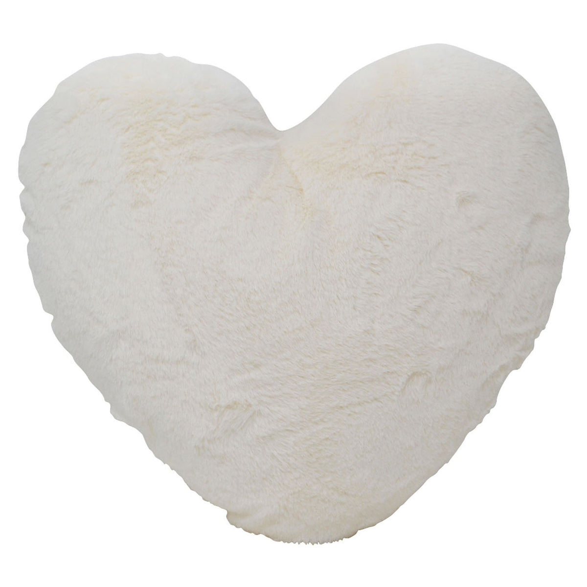 Coussin doux en forme de cœur, blanc