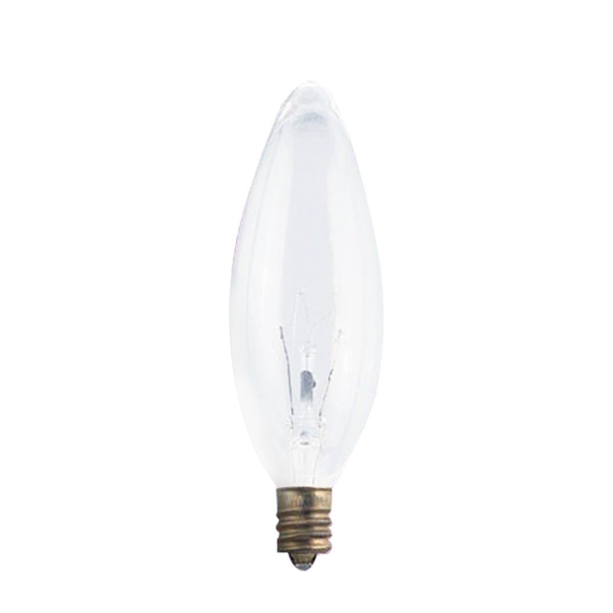 Ampoule de chandelier B10, claire, 40W