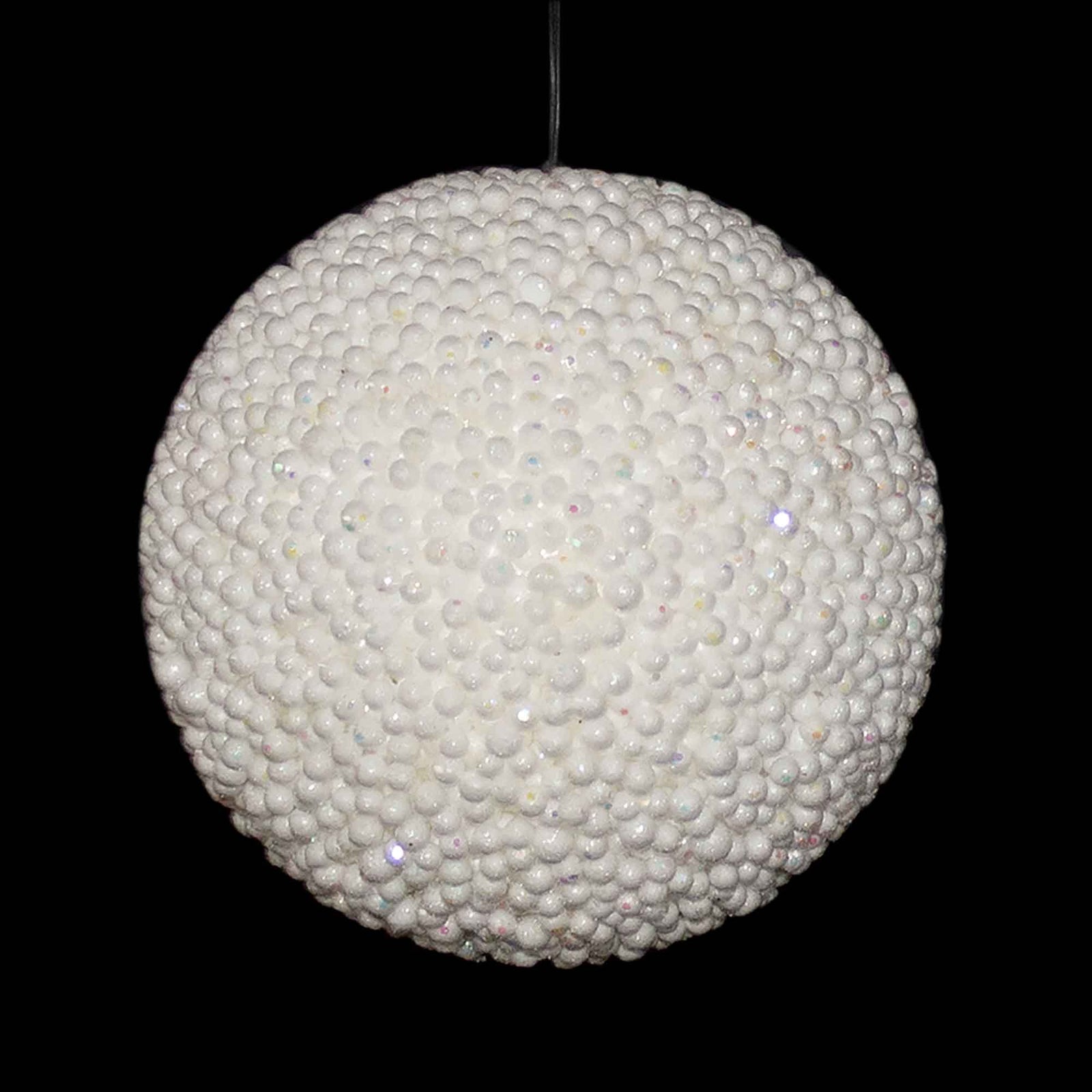 Ornement de boule de baies blanche, 5''