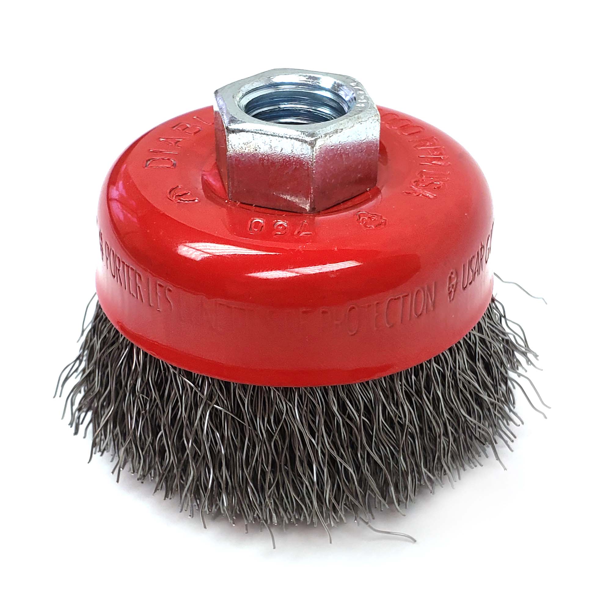 Brosse coupe Diablo à fils ondulés 3" 5/8"-11