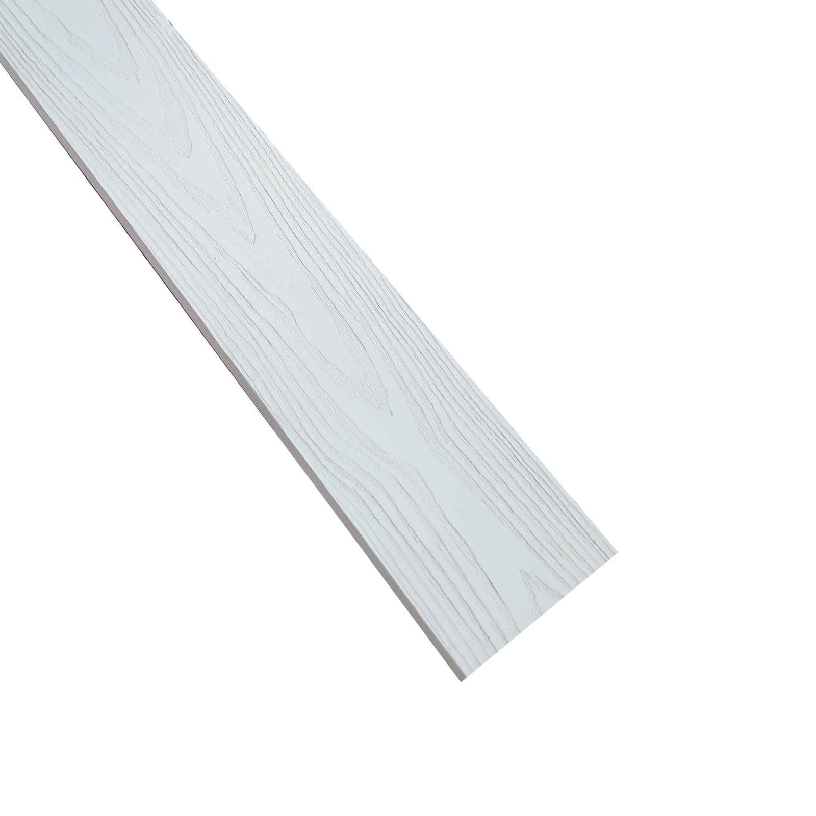 Moulure de bois ultra légère peinte blanche, 5/4" x 4" x 12'