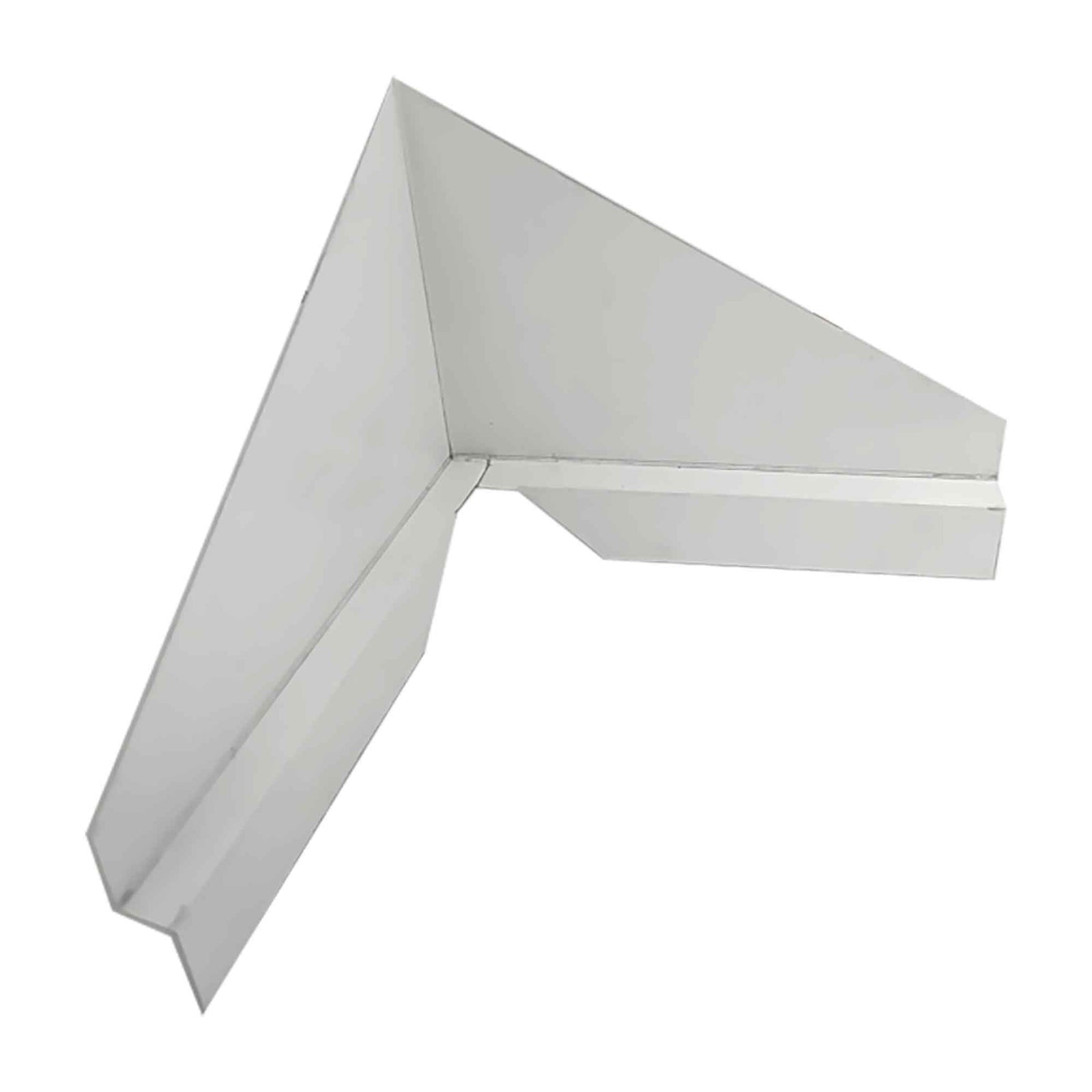 Garde-vallée pour gouttière en galvalume, blanc