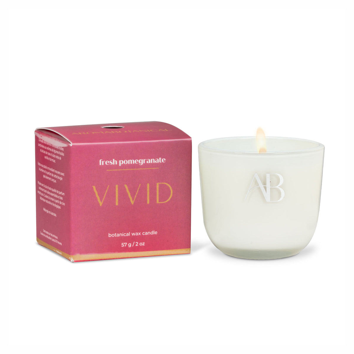 Chandelle au parfum de grenade fraîche, 57 g