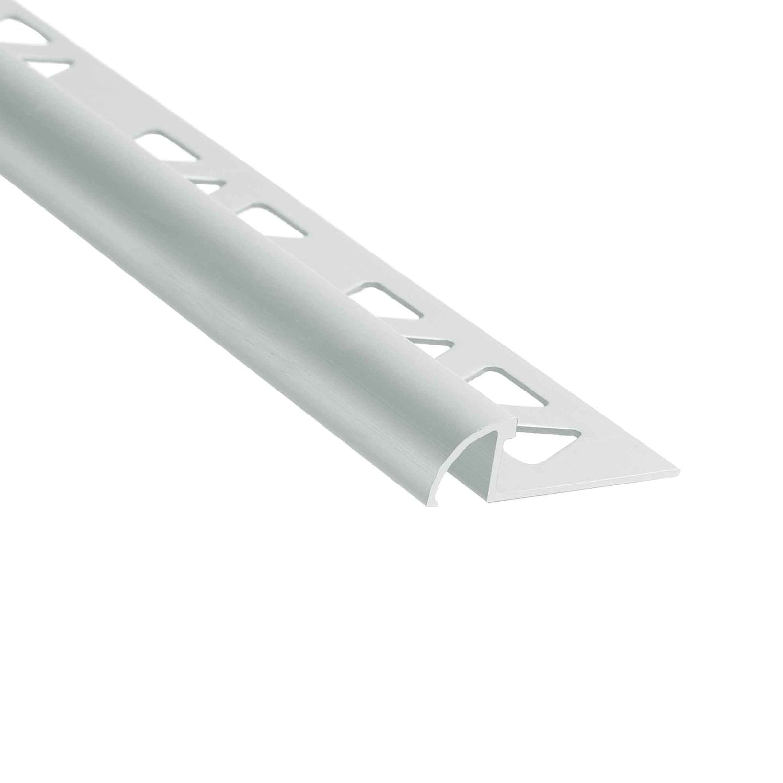 Bordure de carrelage ronde argent brillant, 3/8" x 8'