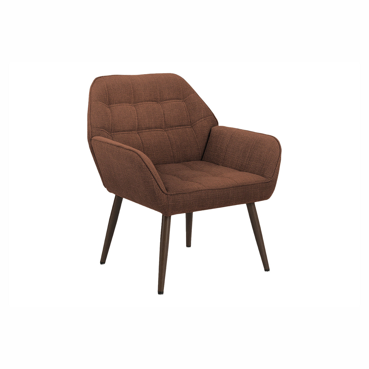 Fauteuil d’appoint en tissu de couleur rouille, 33"