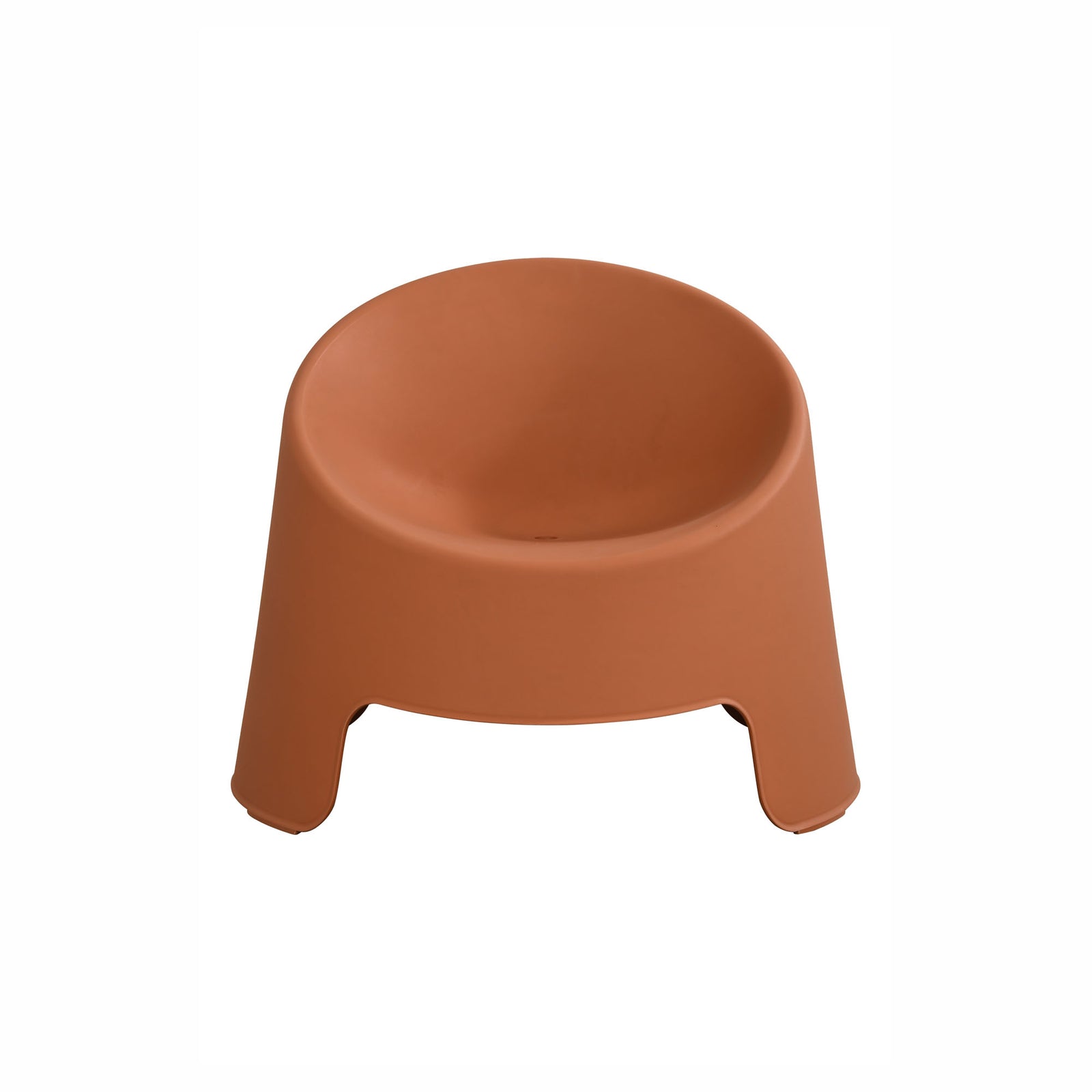 Chaise de terrasses empilable Bubble, terracotta