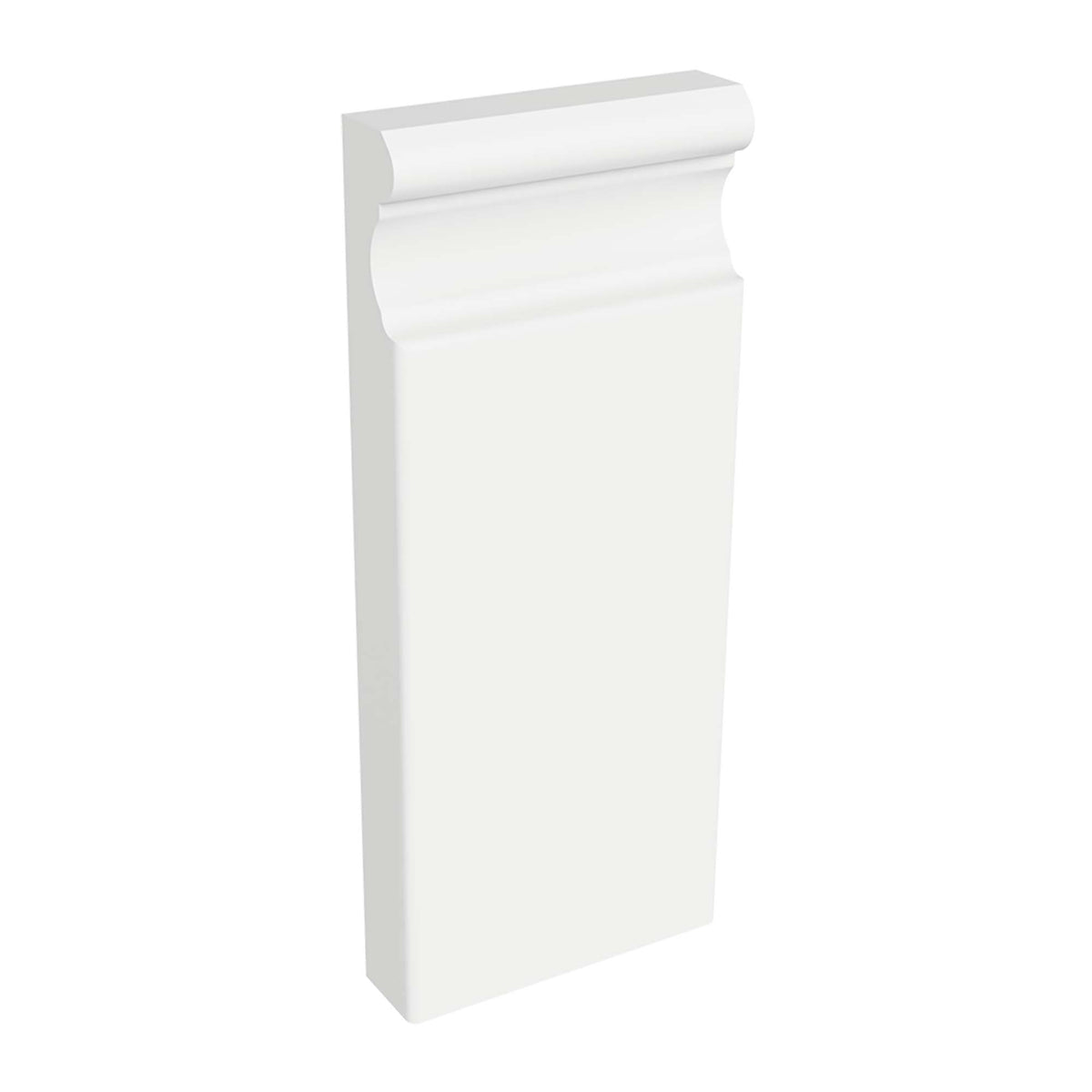 Socle MDF avec apprêt blanc 1&quot; x 3-3/4&quot; x 9&quot;