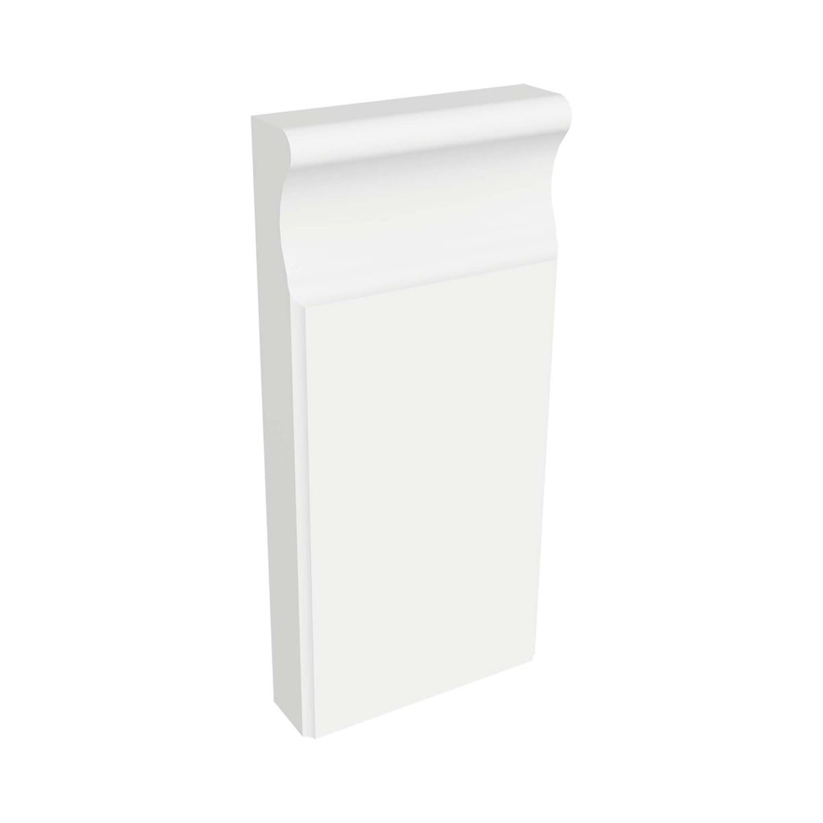 Socle en MDF avec apprêt blanc 1&#39;&#39; x 3-3/4&#39;&#39; x 8&quot;