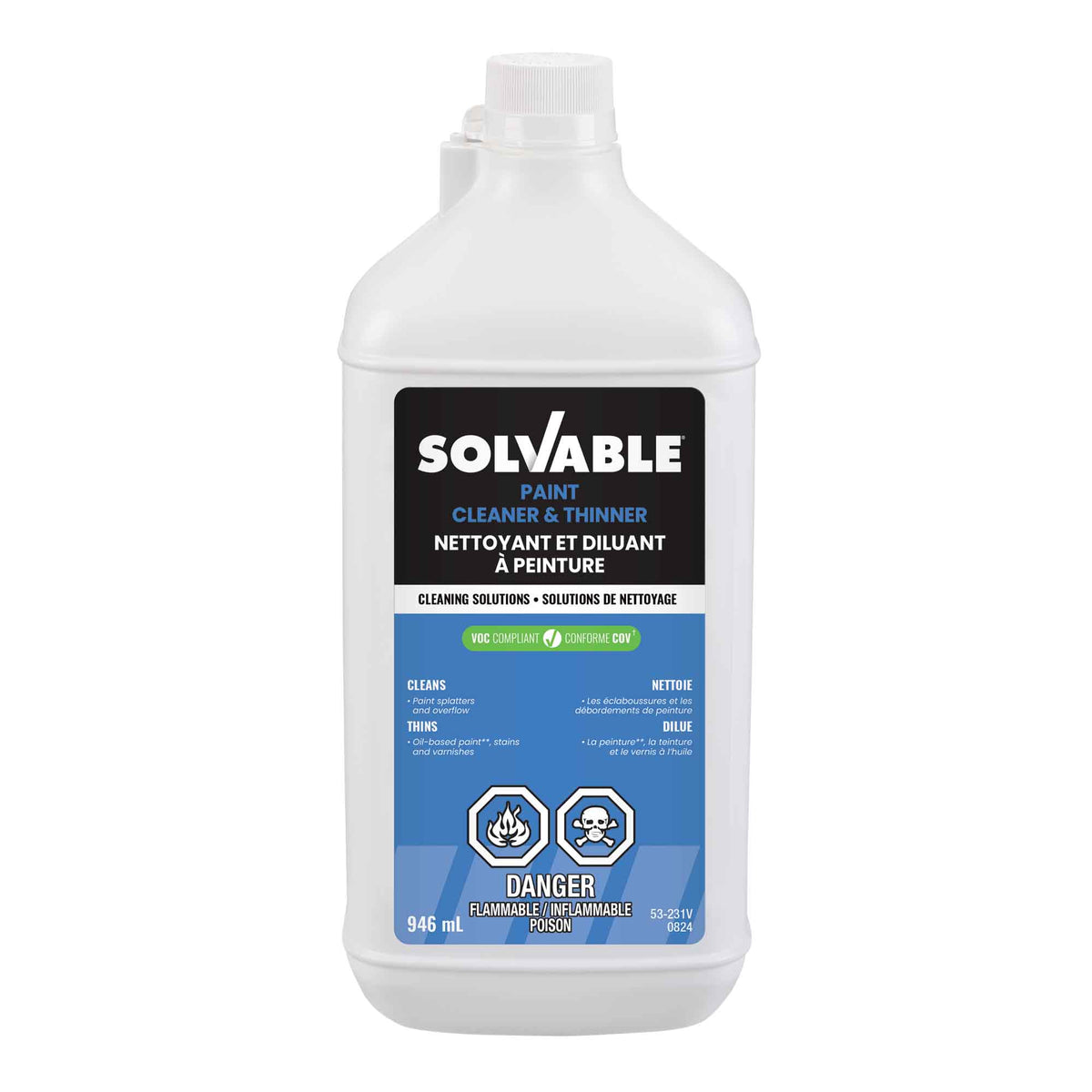 Nettoyant et diluant à peinture, 946 ml