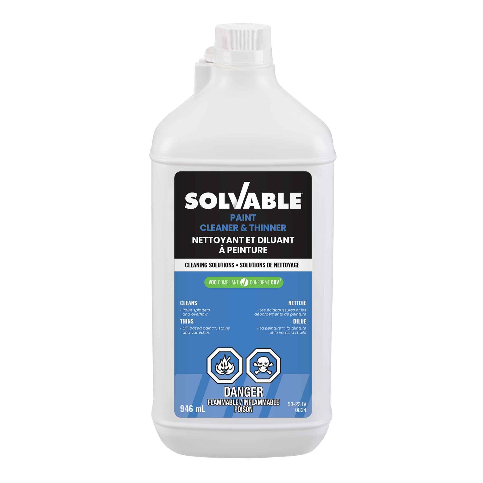 Nettoyant et diluant à peinture, 946 ml