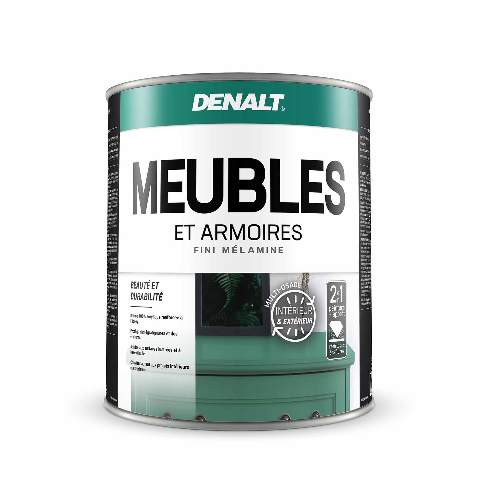 Peinture pour meubles et armoires blanc mélamine, 927 ml