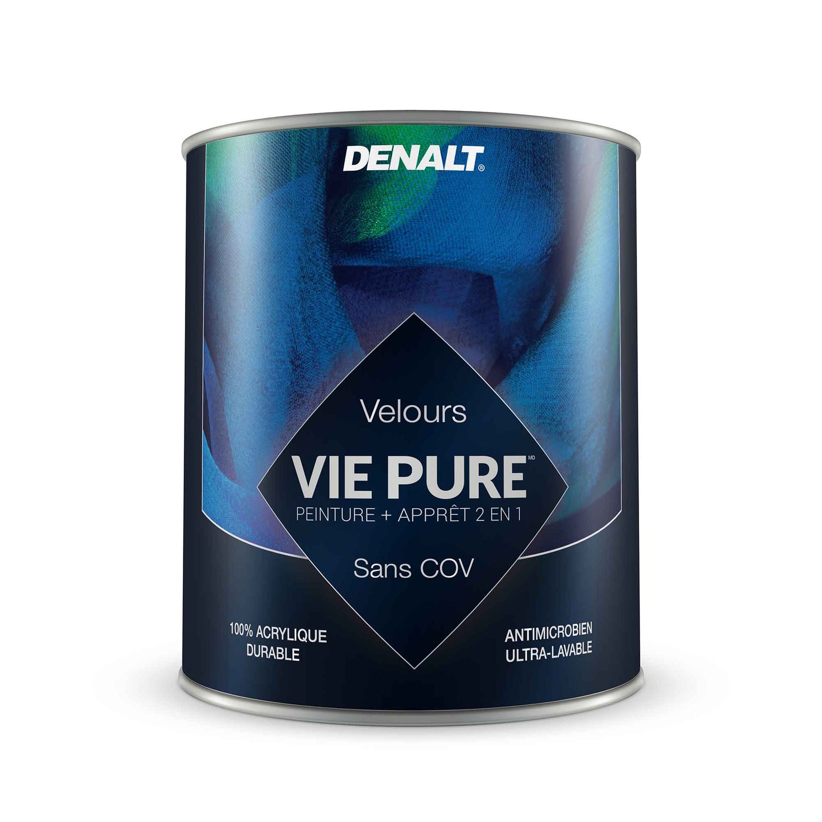 Peinture et apprêt 2 en 1 Vie Pure velours blanc naturel, 927 ml