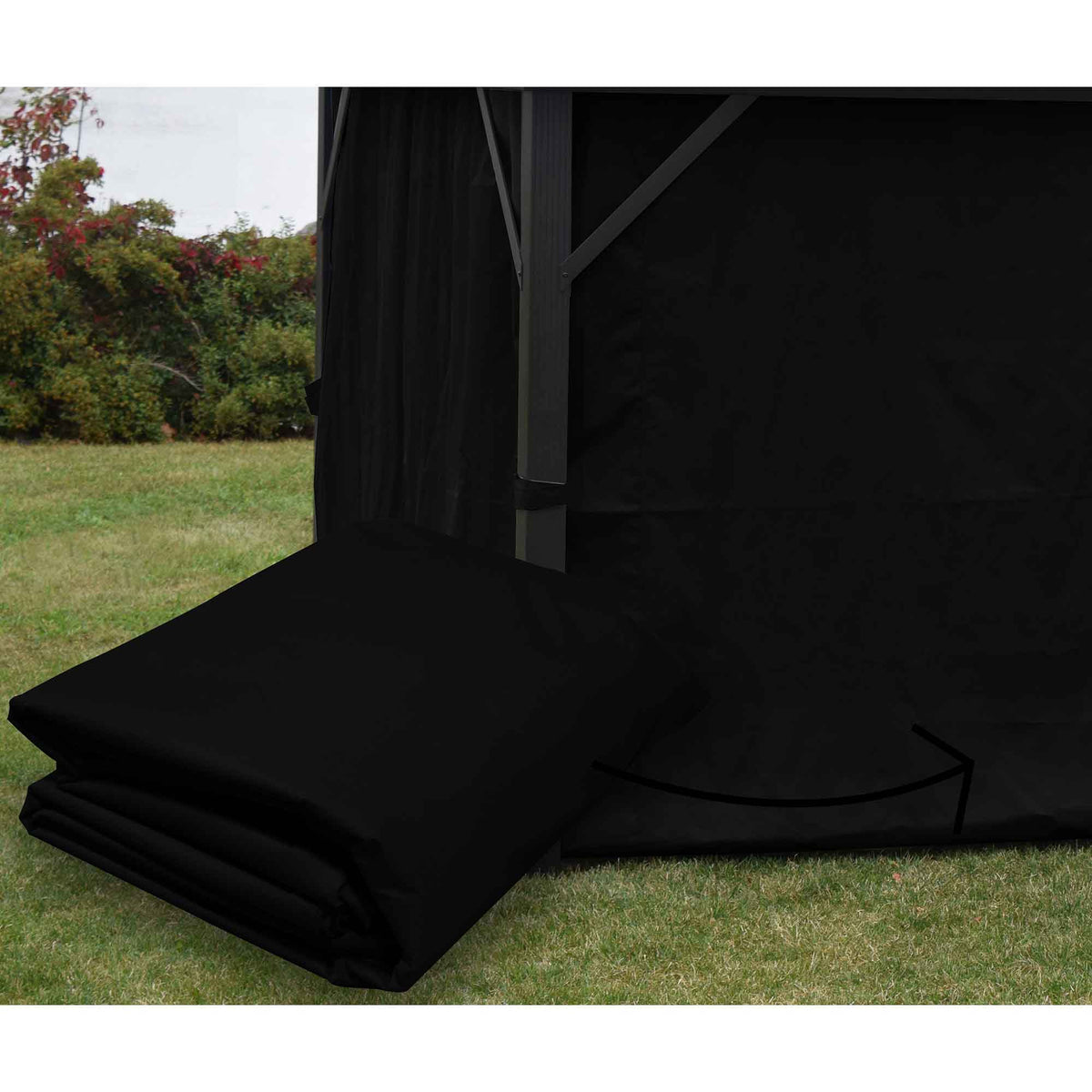 Rideaux d'intimité pour abris de jardin Cottage, 12' x 12'