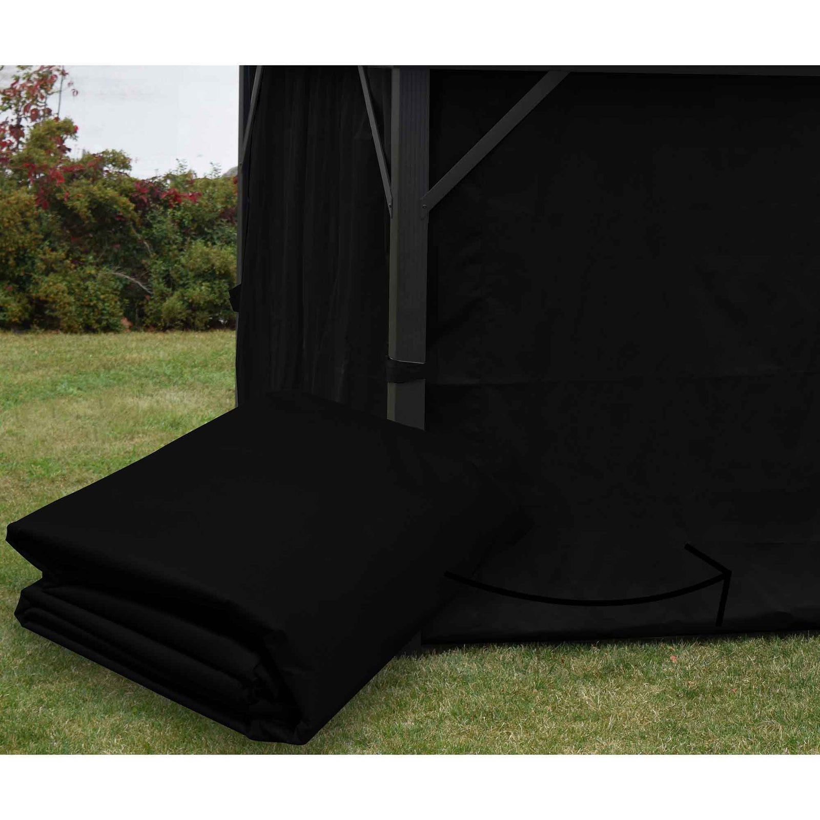 Rideaux d'intimité pour abris de jardin Cottage, 12' x 12'