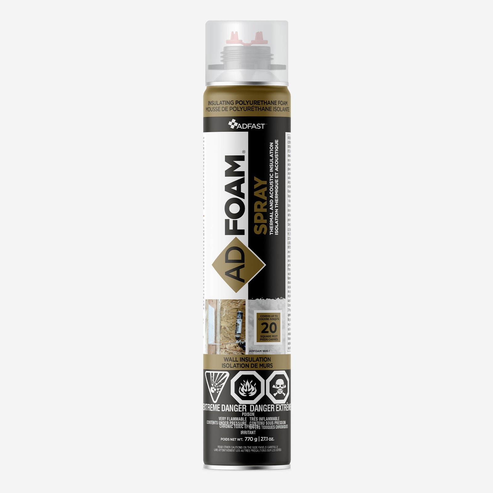 mousse isolante pour les murs ADFOAM Spray, 20pi2