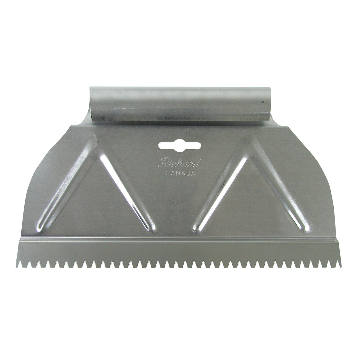 Étendeur à colle de 9&#39;&#39; (22,7 cm) dents en &#39;&#39;V&#39;&#39; (3/16 x 1/8 x 1/8&#39;&#39;)