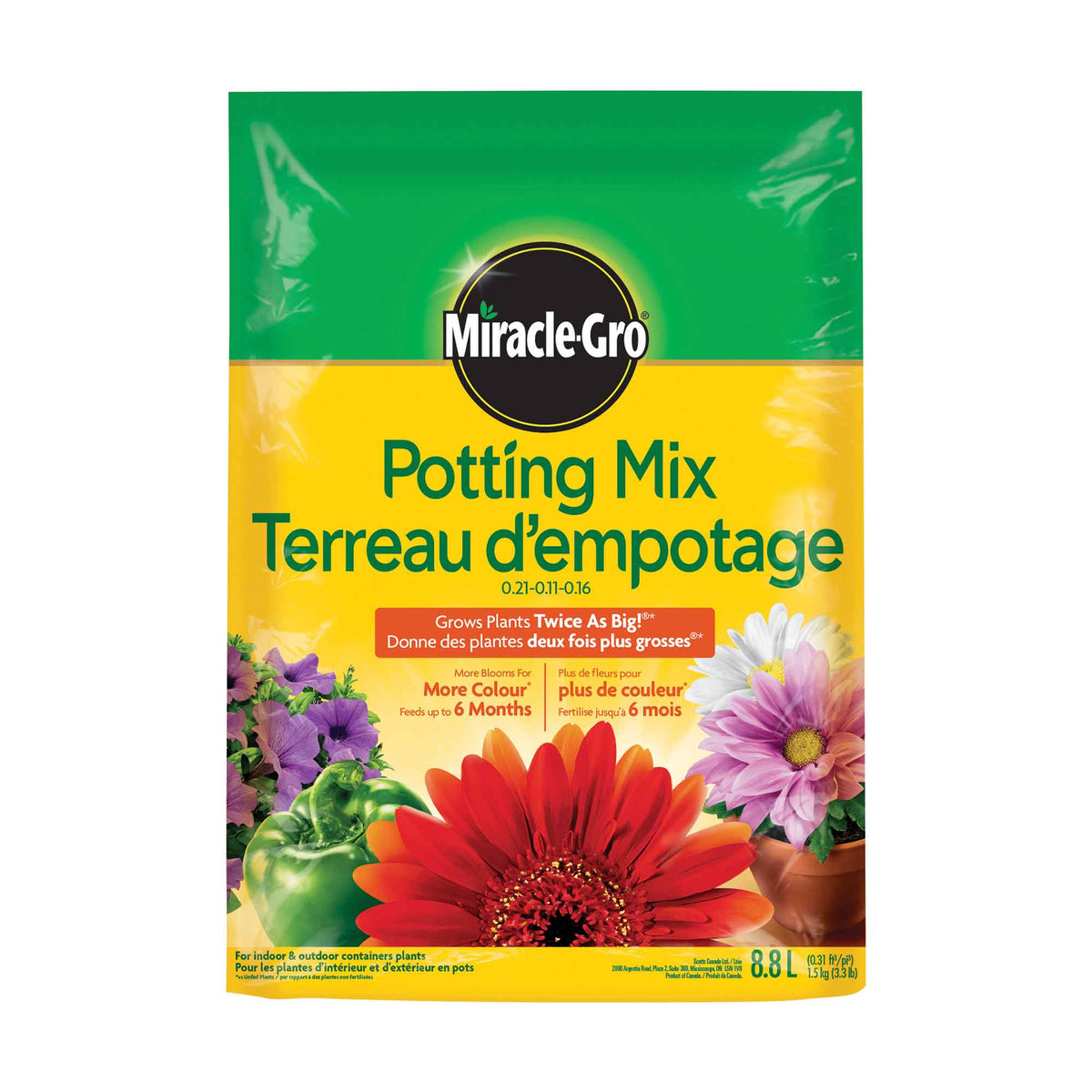 Terreau d’empotage Miracle-Gro, 8,8 L