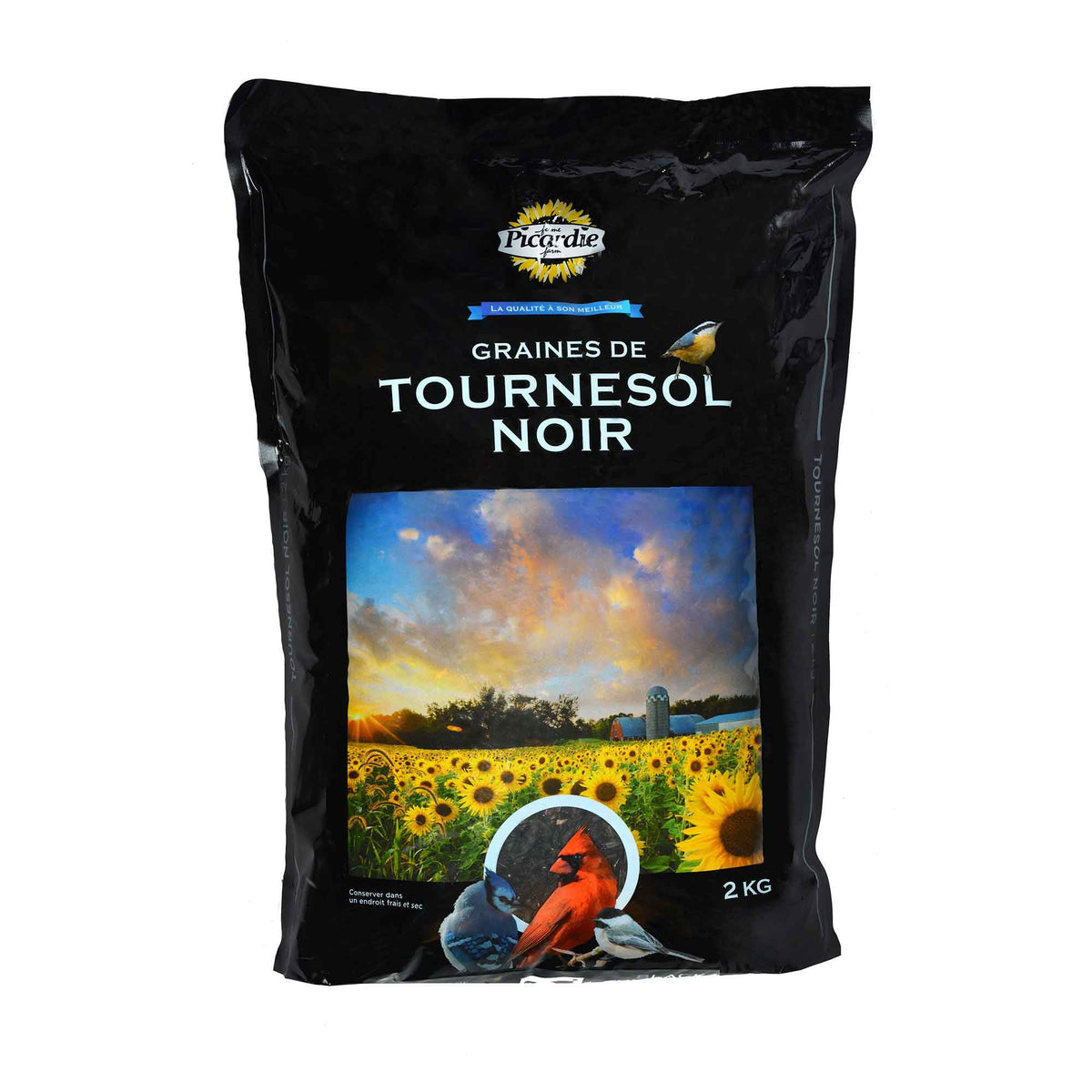 Graines de tournesol noir, 2 kg