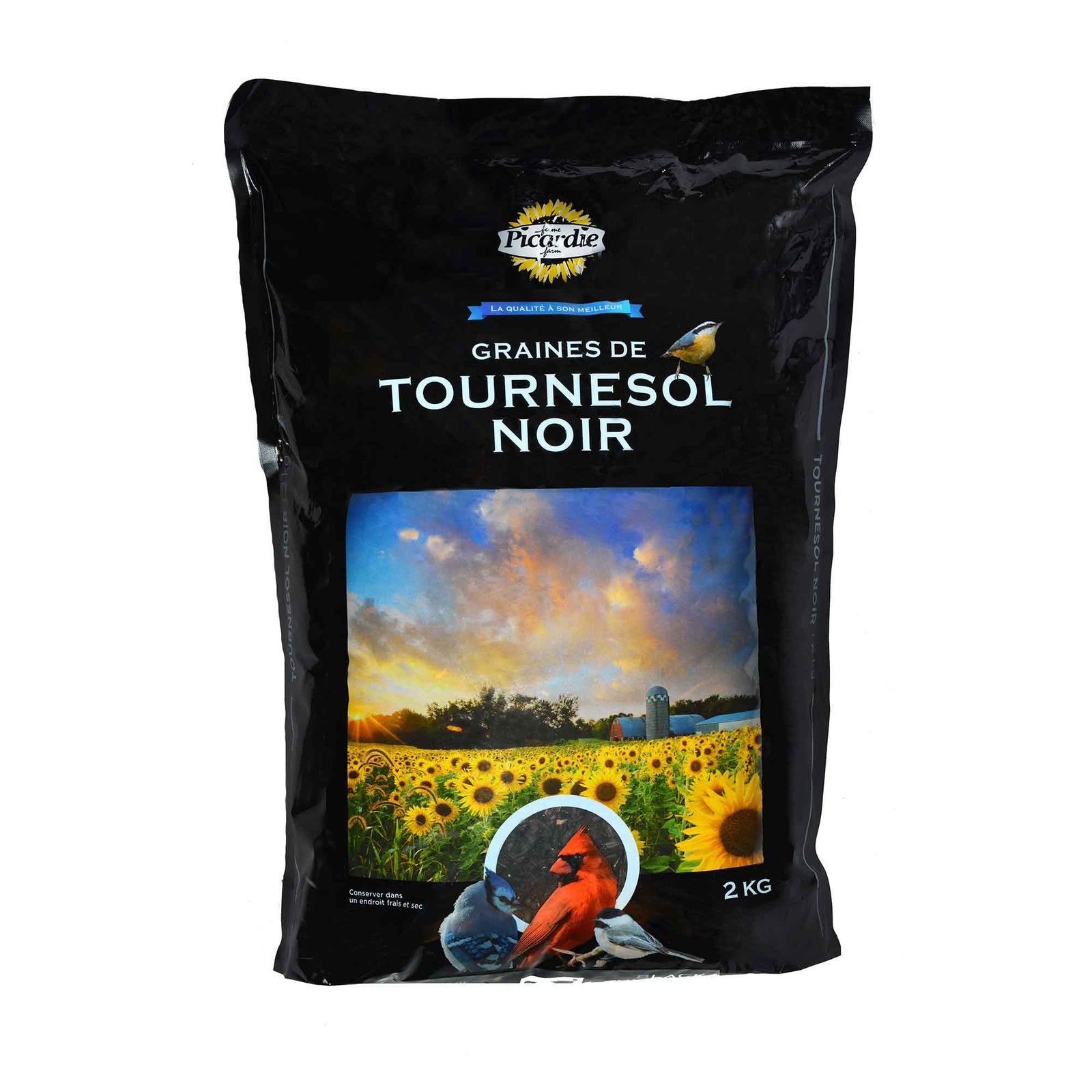 Graines de tournesol noir, 2 kg