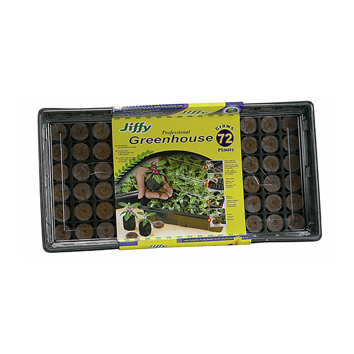 Serre d&#39;ensemencement Jiffy, 72 pastilles