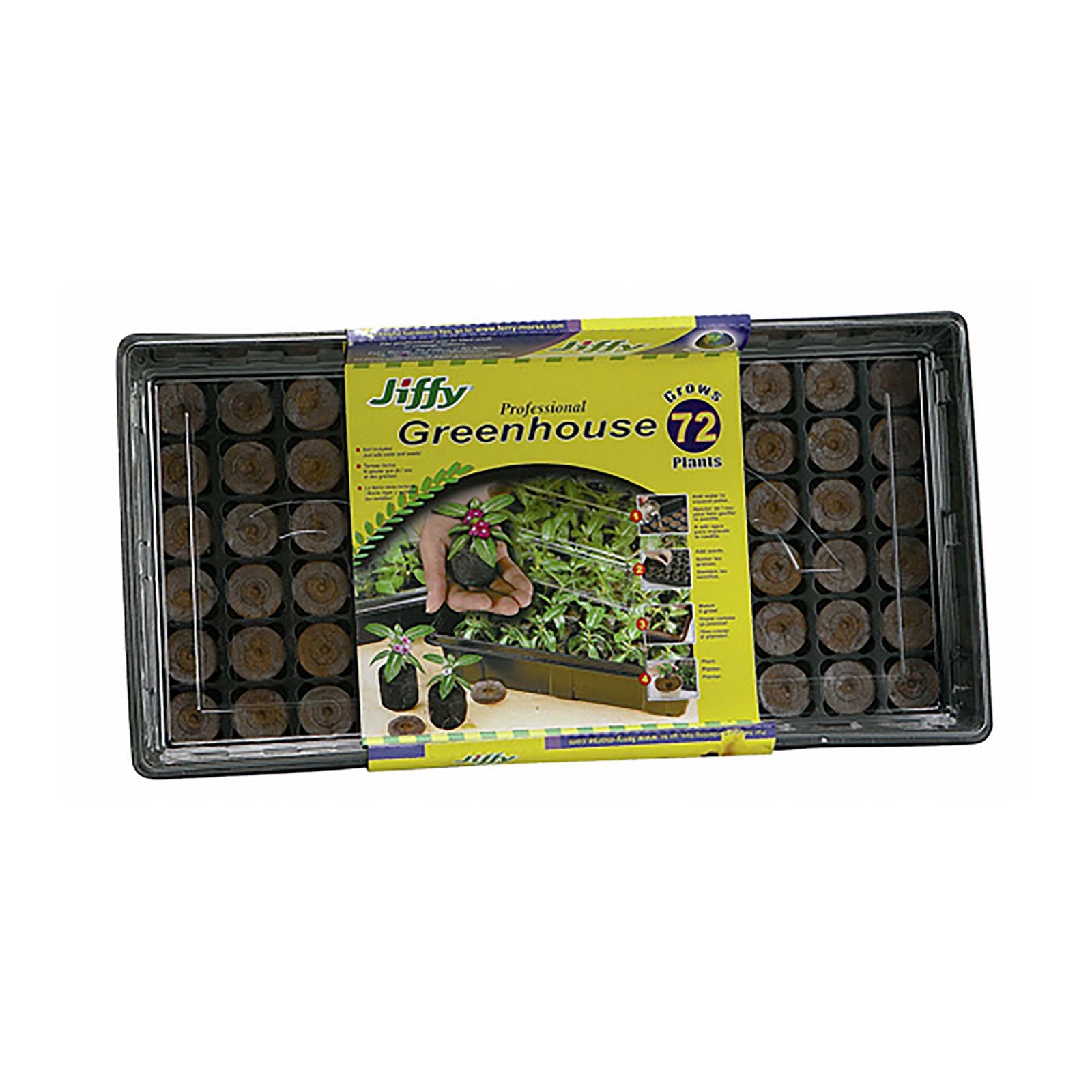 Serre d'ensemencement Jiffy, 72 pastilles