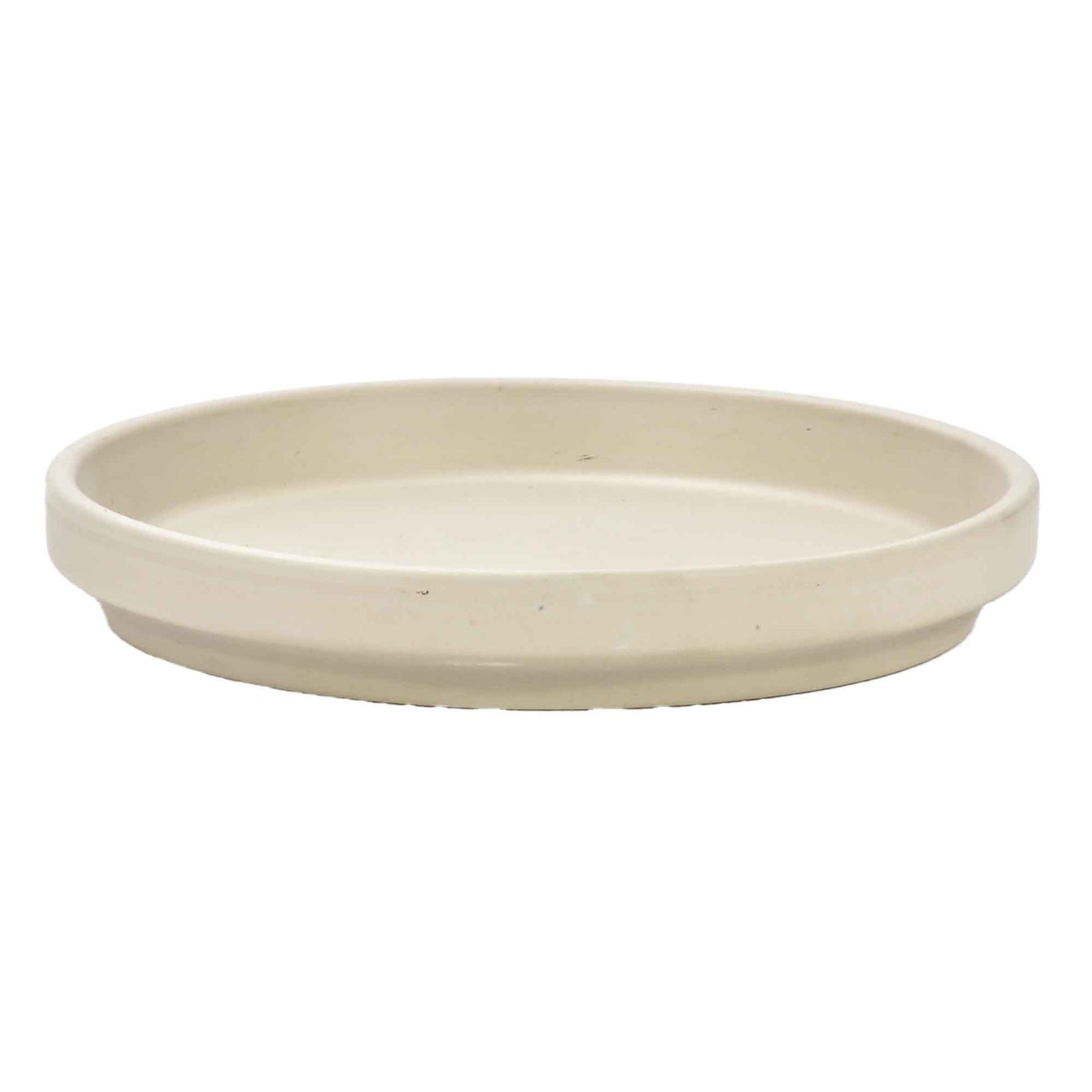 Soucoupe standard granit blanc, 9"   