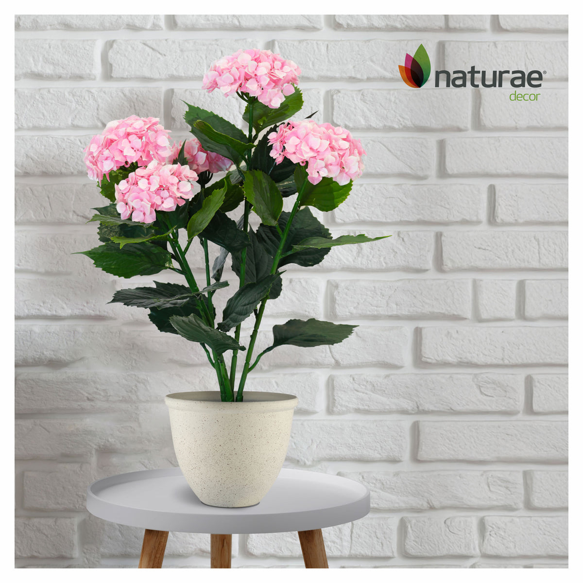 Arbre d'hortensia artificiel, 24" (rose)