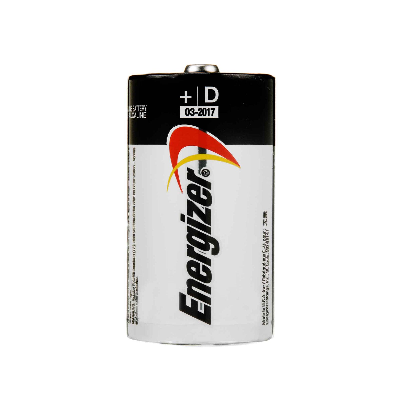 Pile ''D'' Energizer, emballage de 2 unités