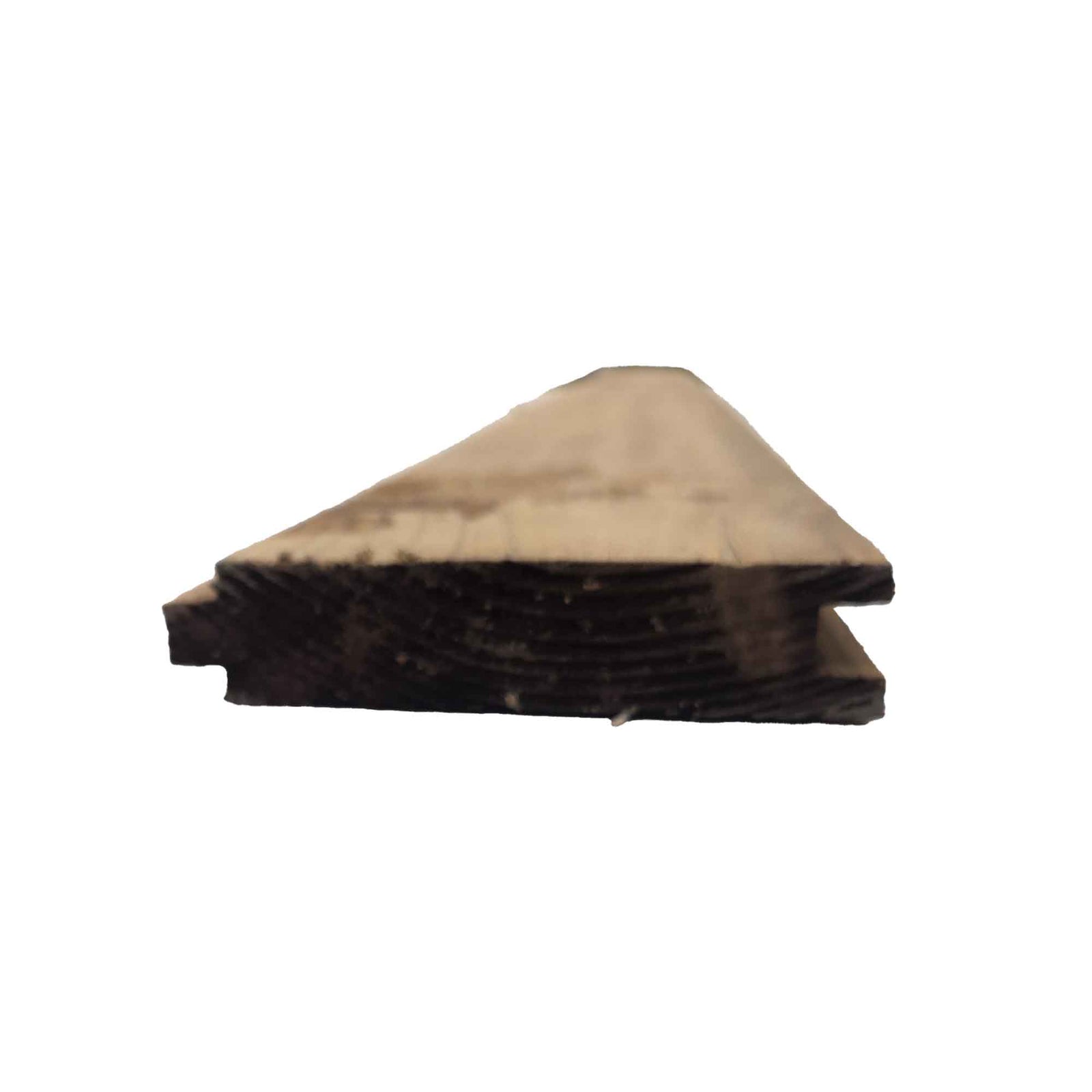 Bois traité brun de Première Qualité embouveté, 5/4" x 5" x 12'