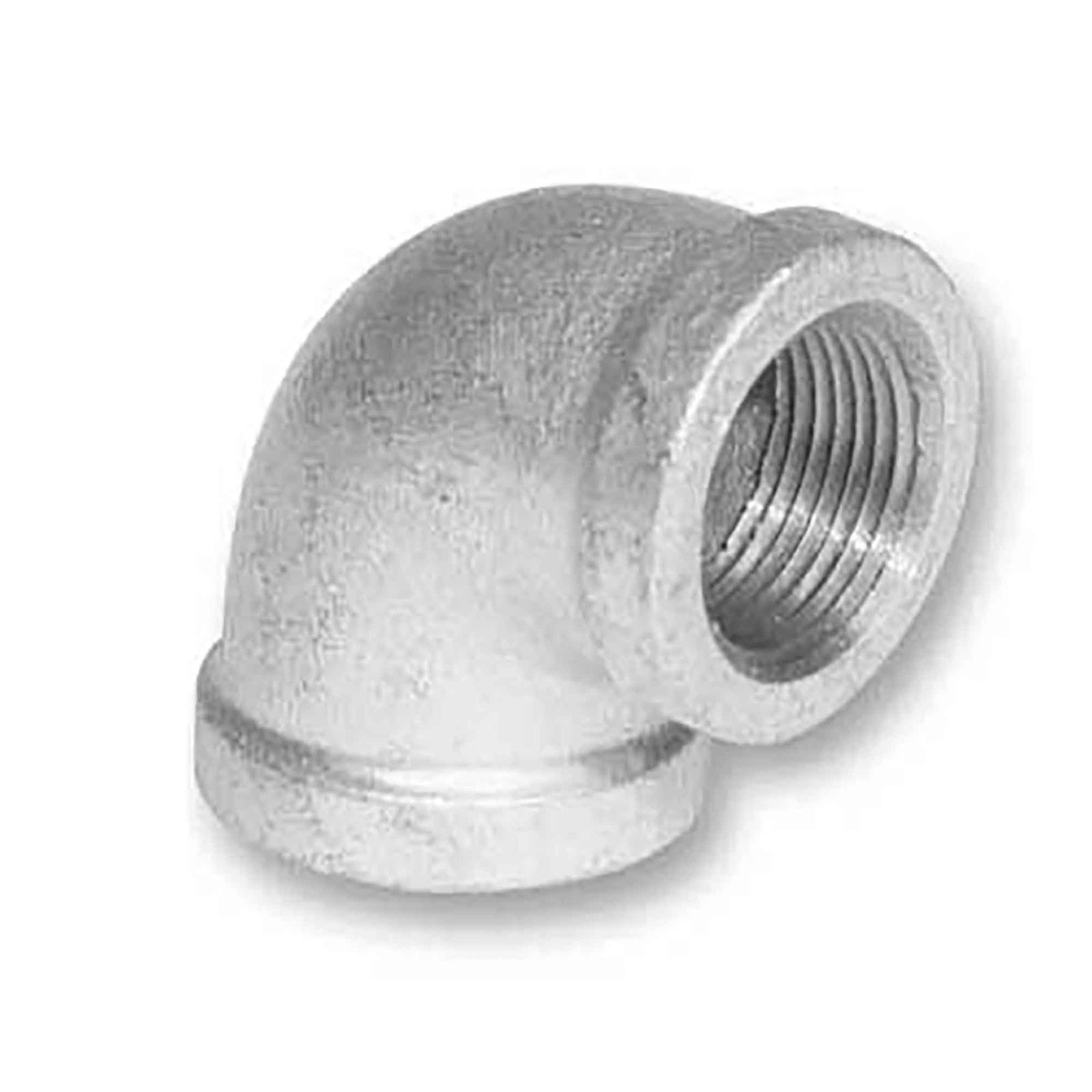 Raccord en coude de 90° en fonte galvanisée, 3/8" x 3/8"