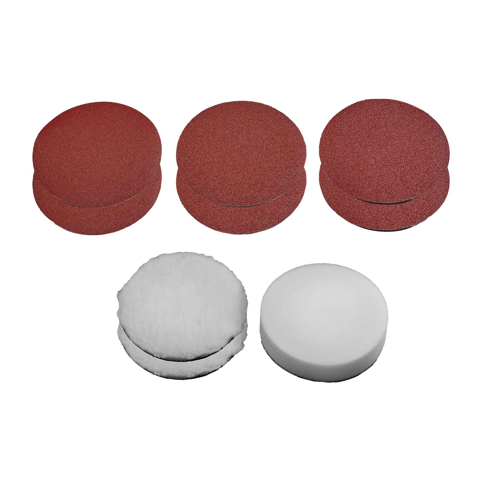 Ensemble d'embouts pour polisseuse-ponceuse orbitale de 7", 9 unités