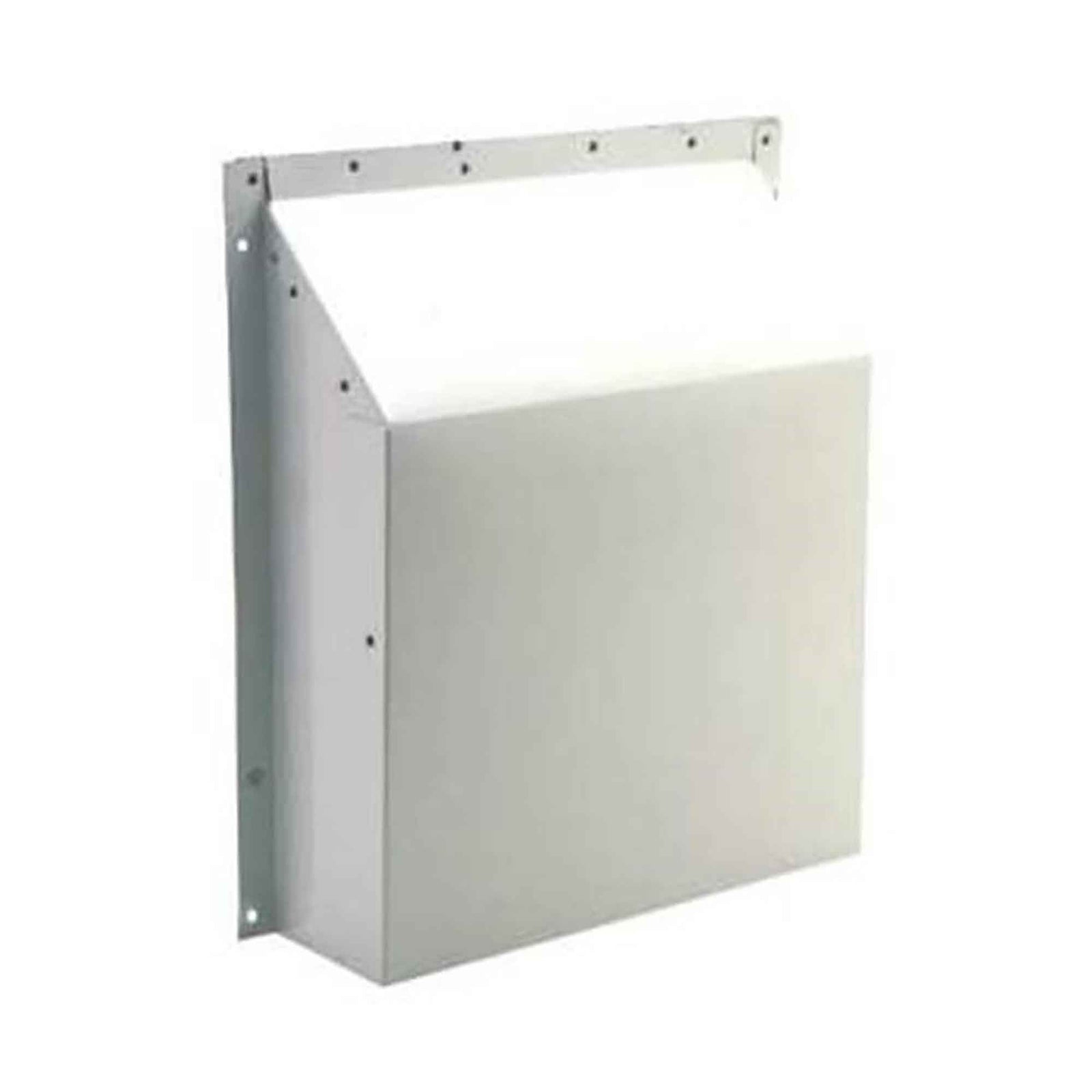 Évent de ventilation anti-rafales en aluminium peint en blanc, 3" à 4"