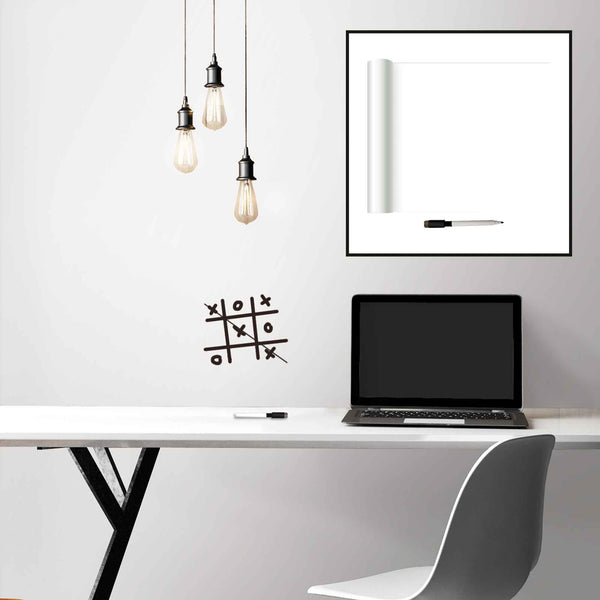 Papier Peint Tableau Blanc Effaçable à Sec - Autocollant Électrostatique Amovible, 45x200/300/500/1000 Cm, Pour Maison, Bureau, École