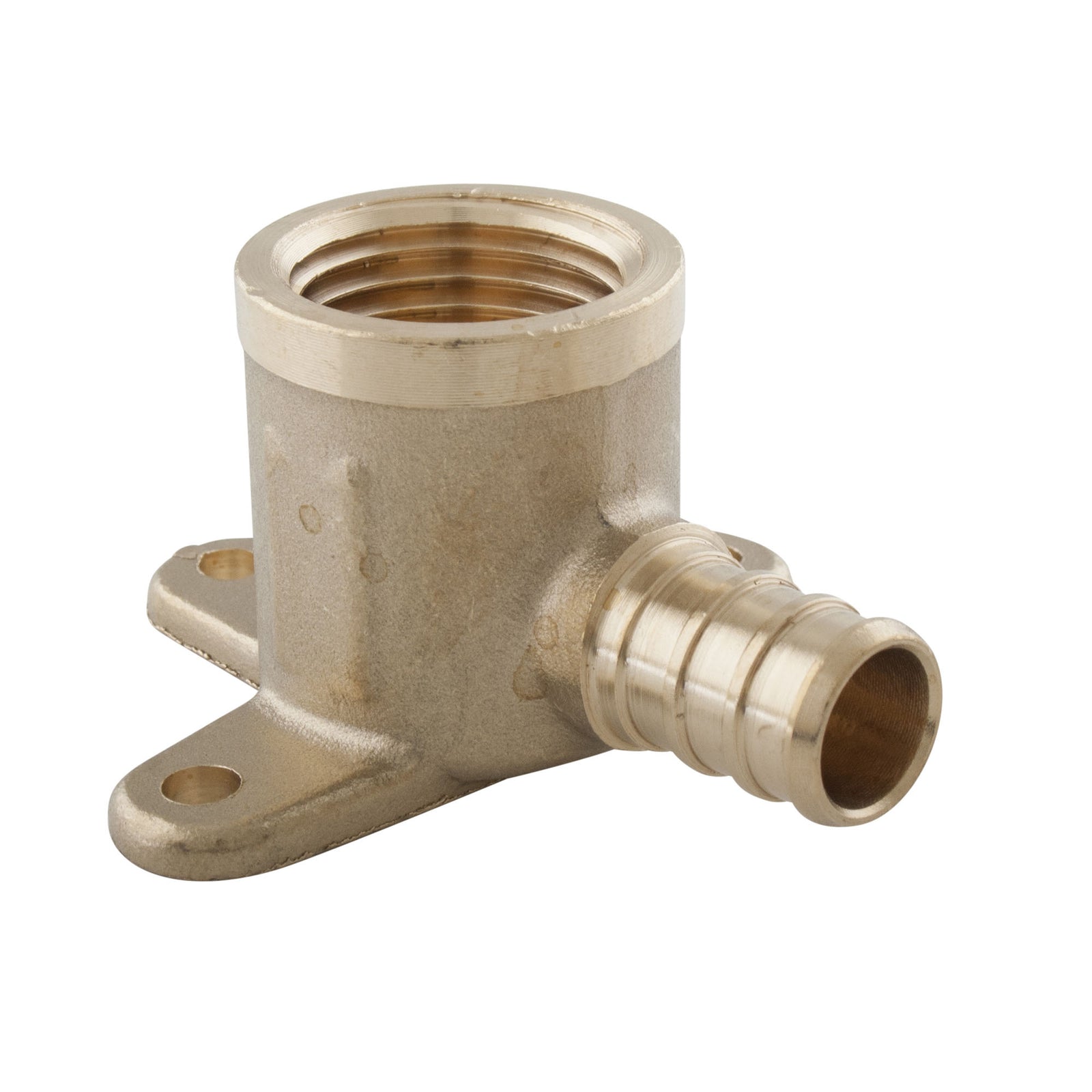 Coude de fixation 90D pour Pex-B en laiton, 3/4" x 1/2"