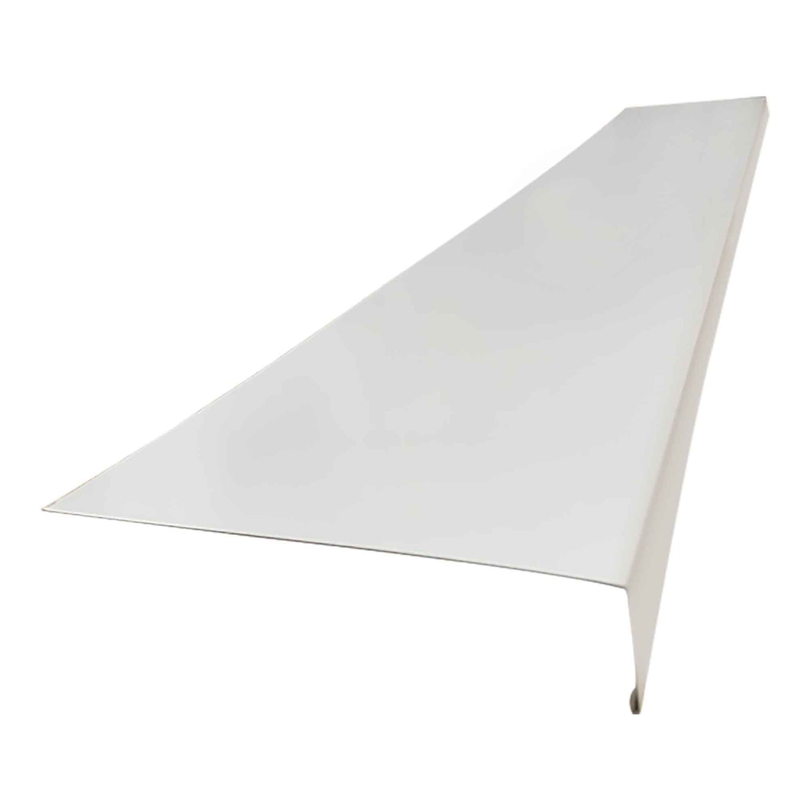 Fascia de façade en galvalume, blanc (6" x 10')