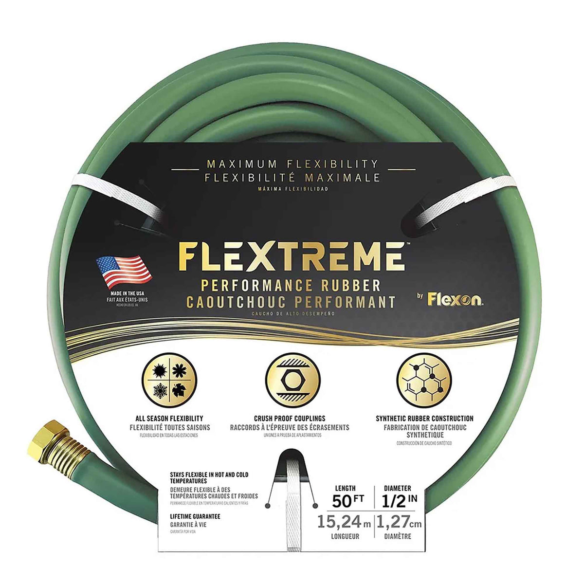 Boyau d'arrosage vert Flextreme, 1/2'' x 50'