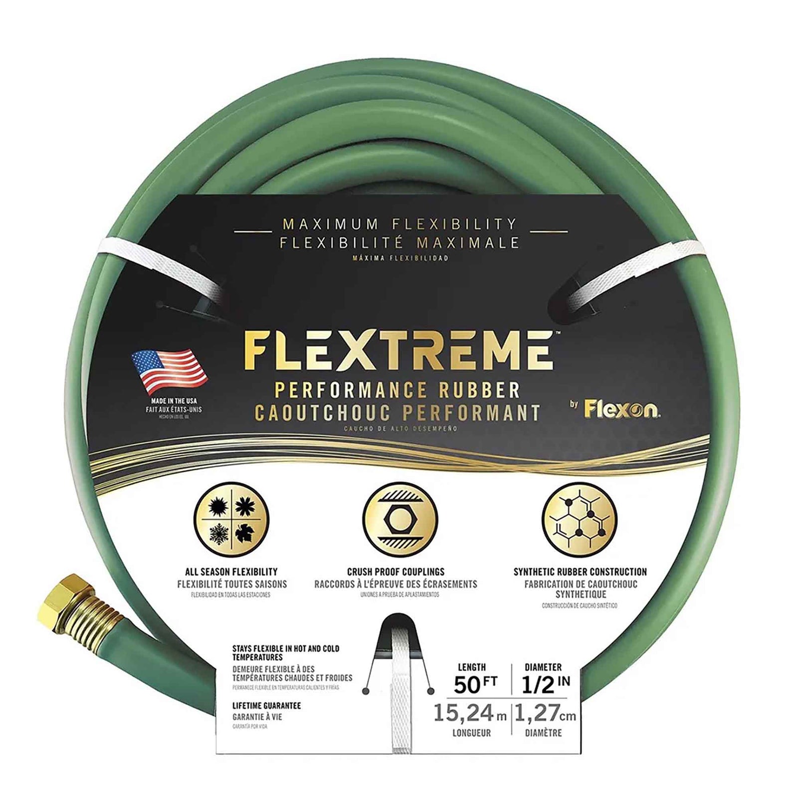 Boyau d'arrosage vert Flextreme, 1/2'' x 50'