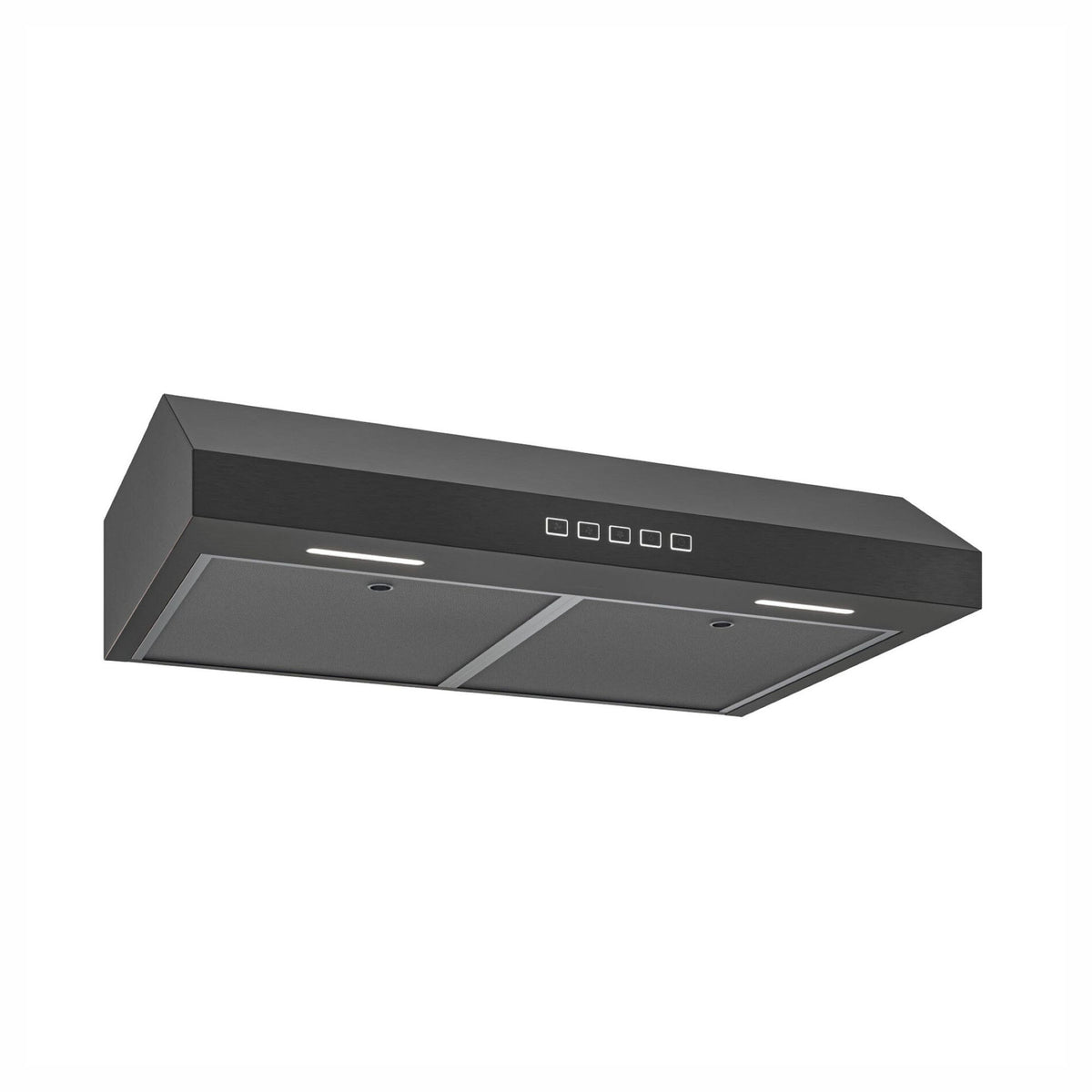 Hotte de cuisine sous-armoire Glacier de 30" avec puissance maximale de 350 pi³ / min, acier inoxydable noir