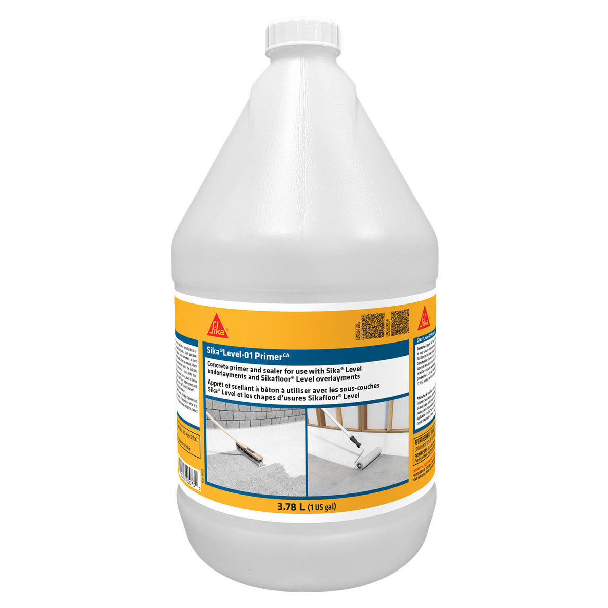 Apprêt et scellant à béton Sika Level-01 Primer CA, 3,78 L