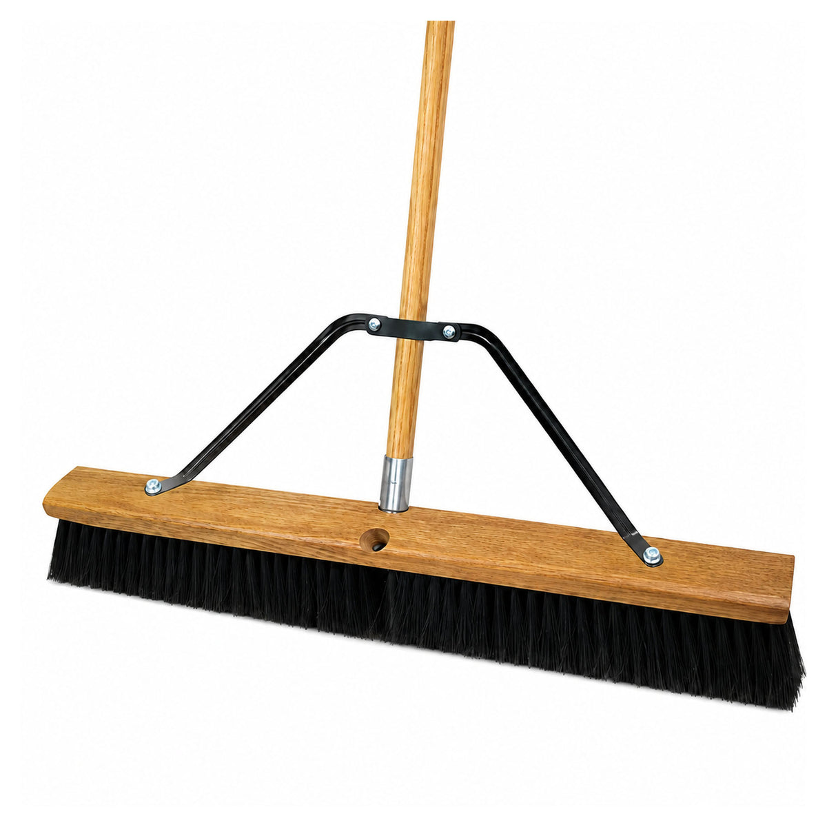 Balai-brosse en fibres naturelles douces de Tampico avec manche, 36" x 60"