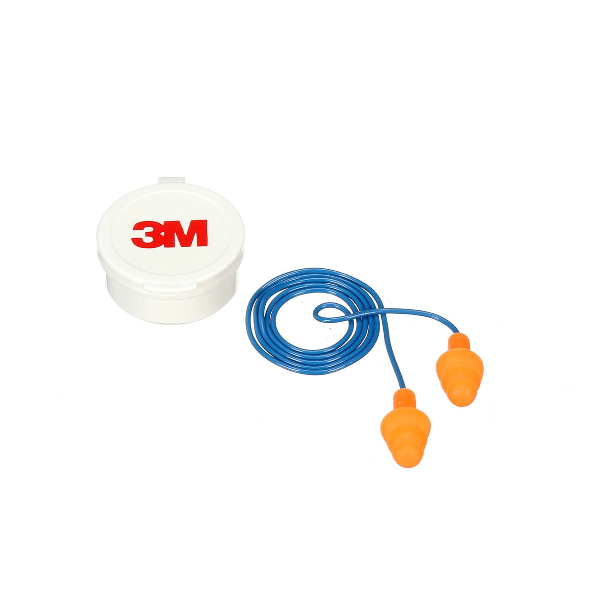 Bouchons d&#39;oreilles réutilisables de 3M avec cordon, 25 dB NRR, bleu &amp; orange, 1 paire par paquet