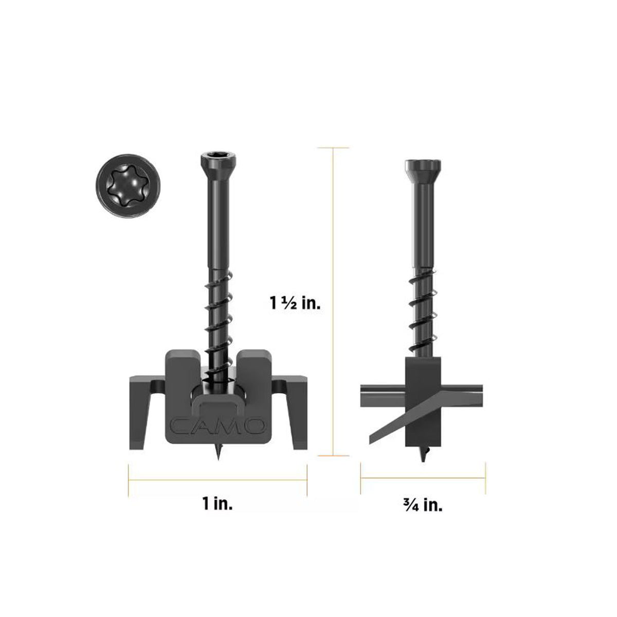 Fixation dissimulée pour terrasse WEDGE, 250 unités